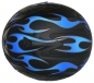 Preview: Motorradhelm Integralhelm matt schwarz blaue Flammen H510-BF